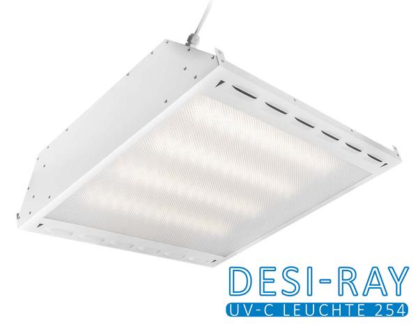 UV-C radiation makes the DNA of bacteria, viruses like corona-19 and spores harmless. The ceiling light has a recirculating air disinfection module with LED ceiling lighting.