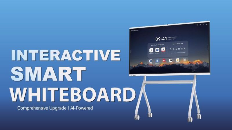 Whiteboard Das interaktive Whiteboard vereint Präsentation, Kommunikation und Zusammenarbeit auf einem intelligenten Touchdisplay. Flexibel einsetzbar, mobil oder fest installiert. Für moderne Meetings, kreative Workshops und erfolgreiche Zusammenarbeit in einer digitalen Welt. Mit Touch-Dsiplay wie mit einem Smartphone, ganz intuitiv die Informationen enerreichen.