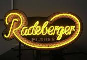 LED Neon auf Metallschild-Radeberger