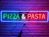 Pizza & Pasta- Neon-Schriftzug - Vintage